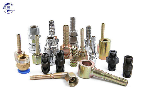 quality JIS BSP Metric NPT Thread Hose Pipe Fittings Adaptador hidráulico Crimp Fittings Custom factory